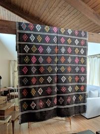 New Turkish wool kilim area rug  7' x 10' - $500