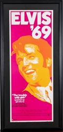 Elvis Presley Original "The Trouble With Girls" US Insert, Beautifully Matted And Framed With TruGuard Conservation Glass