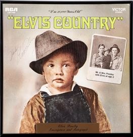 Signed Elvis Country Album With Authentication