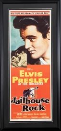 Elvis Presley Original "Jailhouse Rock" US Insert, Beautifully Matted And Framed With TruGuard Conservation Glass