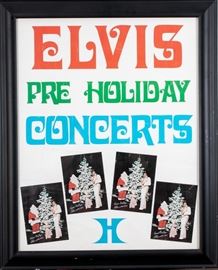 Elvis Pre Holiday Concert At The Hilton Poster
