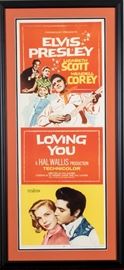 Elvis Presley Original "Loving You" US Insert, Beautifully Matted And Framed With TruGuard Conservation Glass