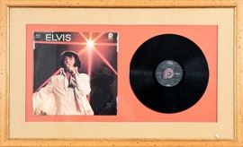 Elvis Presley Signed Album Cover With Vinyl Album Complete With Authentication