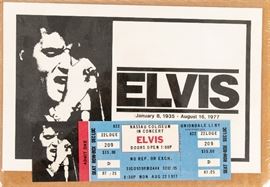 Unused August 22, 1977 Elvis Concert Ticket At Nassau Coliseum - MINT