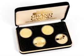 Elvis Four Coin Commemorative Chip Set From The Grand Casino 1997-1998