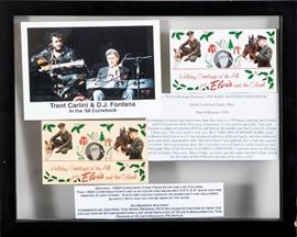 Two Versions Of A 1959 Christmas Card From Elvis And The Colonel
