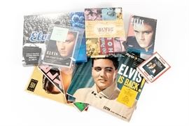 Large Group Of Elvis Reproduction Ephemera And Audio / Video