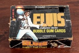 Twelve Elvis Collectors Series Unopened Bubble Gum Packs In Box