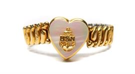 WW2 NAVY CO-STAR SWEETHEART EXPANSION BRACELET