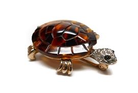 PANETTE TORTOISE TURTLE BROOCH