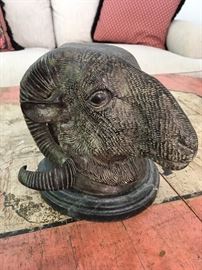 Rams head sculpture