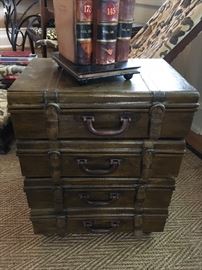 Trunk Side Tables Pair