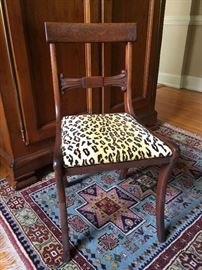 Leopard Seat Side Chair