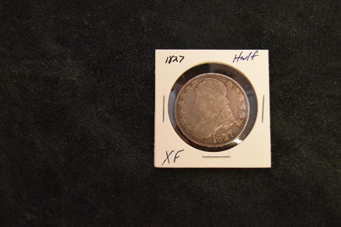 1827 Capped Bust Half Dollar Silver