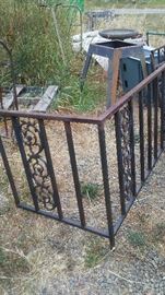VINTAGE WROUGHT IRON FENCE PANELLING