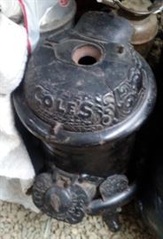 COLES CAST IRON POT BELLY STOVE