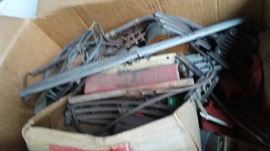 COLLECTION OF LIONEL TRAIN SETS O GUAGE AND HO GUAGE - TRACKS; BUILDINGS; CARS; ENGINES & MORE...