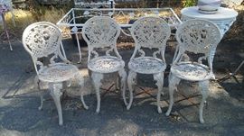 ANTIQUE IRON GARD CHAIRS