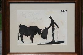 Picasso - artist signed & embellished lithograph