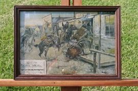 western litho w/ meal card