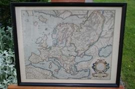 early hand colored map 1