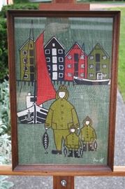 silk screened Irish linen