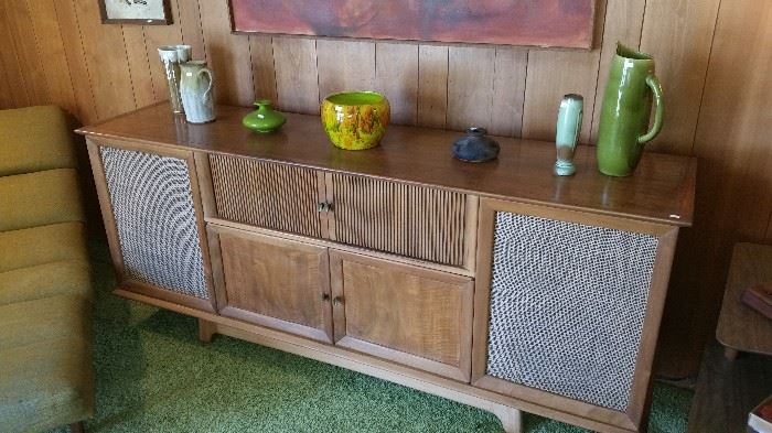 Curtis Mathes stereo cabinet (no stereo).  Great for credenza conversion.