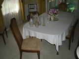 Beautiful dining table with 4 matching R & E Gordon chairs