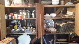 MISC. AUTOMOTIVE STUFF, OLD CEILING FIXTURE GLASS SHADES