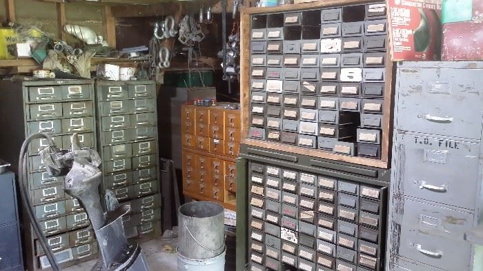 FILE CABINETS WITH ODDS & ENDS