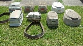 OUTBOARD MOTOR COVERS (THESE PROBABLY GO TO THE MOTORS IN THE PICTURES)