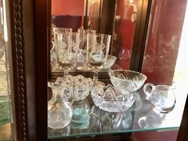 Etched, pressed and cut glass