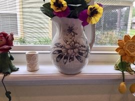 Transferware pitcher
