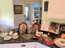 Dishes and glass