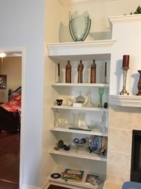 Various pottery & glass