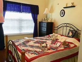 Bedroom furniture, quilt, etc