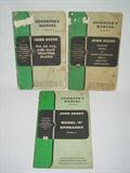 Lot of 3 John Deere farm machinery manuals