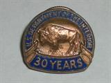 U.S. Department of the Interior 30 year service pin