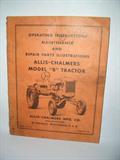 Allis-Chalmers Model B tractor manual
