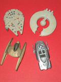 Lot of 4 die cast Star Wars toy models