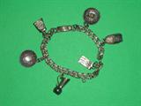 Mexican sterling charm bracelet