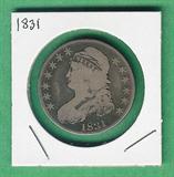 1831 Capped Bust silver half dollar