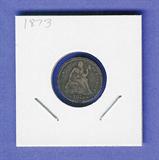 1873 Seated Liberty silver dime