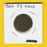 1865 Two cent piece