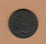1828 Half cent