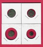 Lot of 4 ancient Roman bronze coins