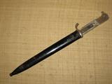 WW2 German Gustav Spitzer Solingen Dress Bayonet, Bird Beak pommel, 12 3/4", handles missing