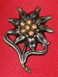 WW2 German Mountain Troops Edelweiss Insignia Pin