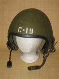U.S. C-19 helicopter flight helmet, named