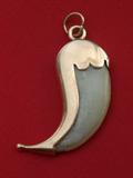English 9K gold Tiger Claw pendant, 1 1/2" long, marked .375